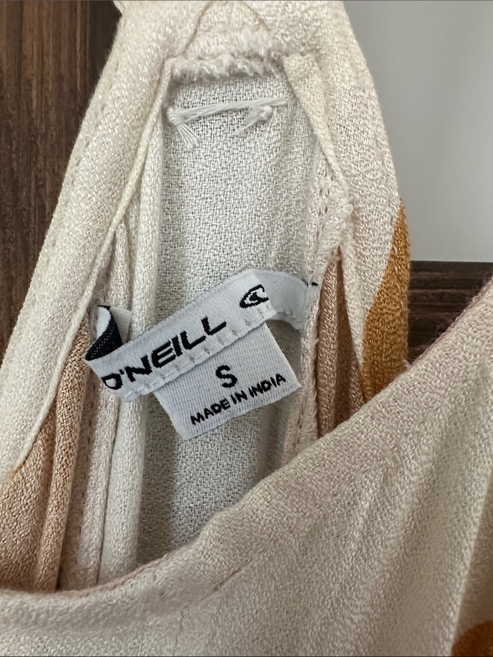 O'Neill Mustard, Pink and Cream Colorblock Maxi Dress NWT - Picture 5 of 7